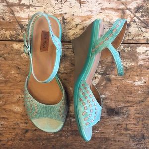 Miz Mooz Cayenne Mary Jane Wedge Sandal 39